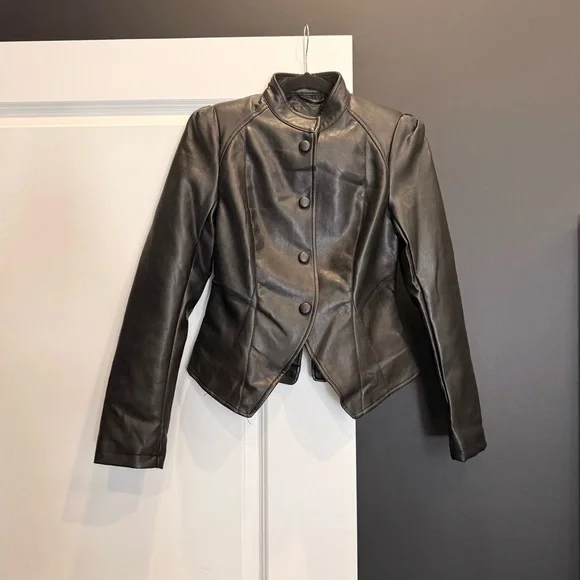 Fashion Nova Faux Leather Demi Jacket - Picture 2 of 7